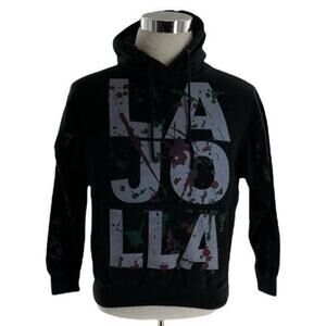 Saad Collection Hoodie Sweatshirt Mens Size Small Multicolor Pullover Graphic